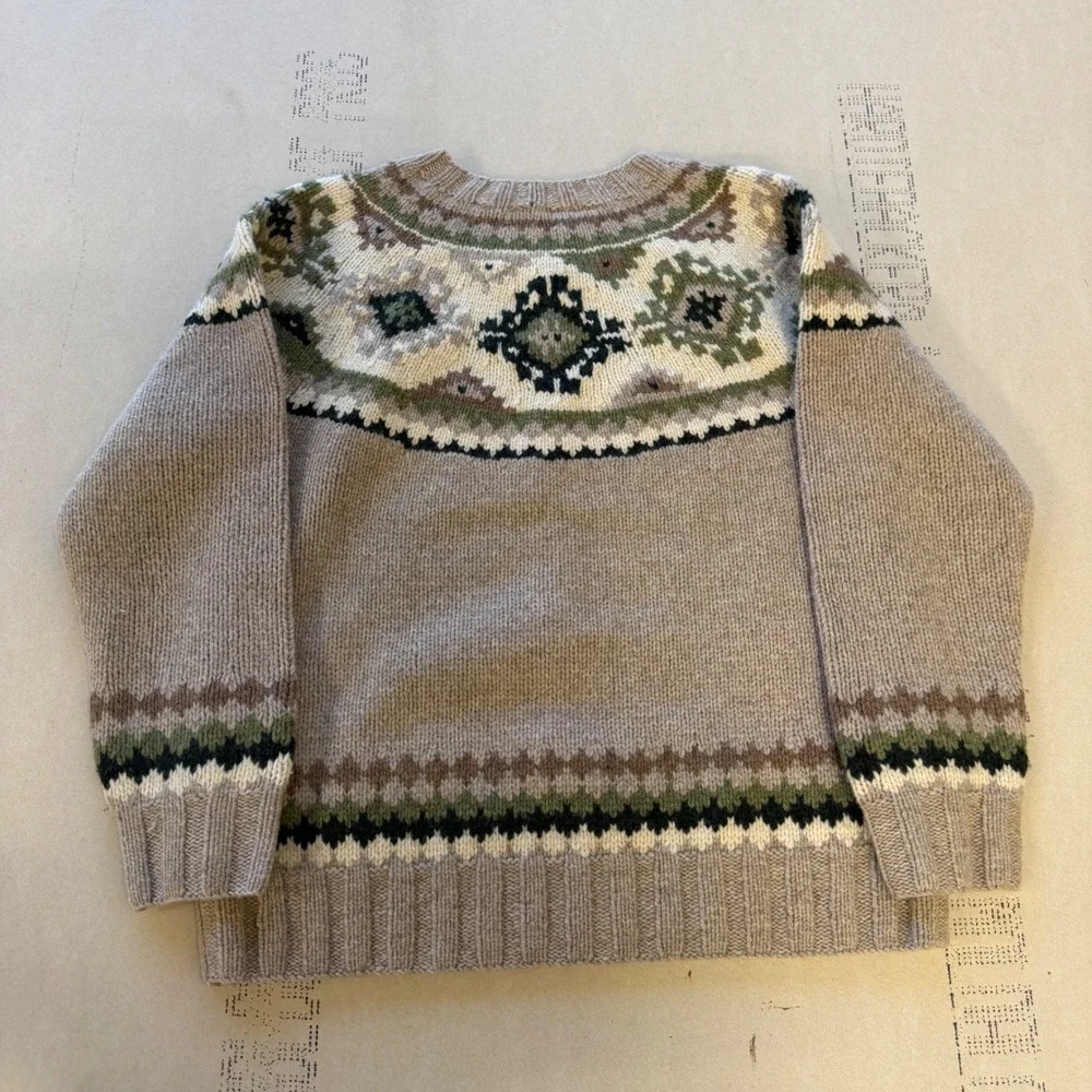 Vintage Wool Isle Mohair‎ Style Sweater